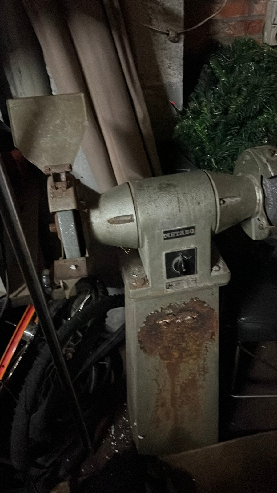 Dubbele schijfmachine werkend, Doe-het-zelf en Bouw, Gereedschap | Slijpmachines, Ophalen, Gebruikt, 1000 watt of meer, Overige typen