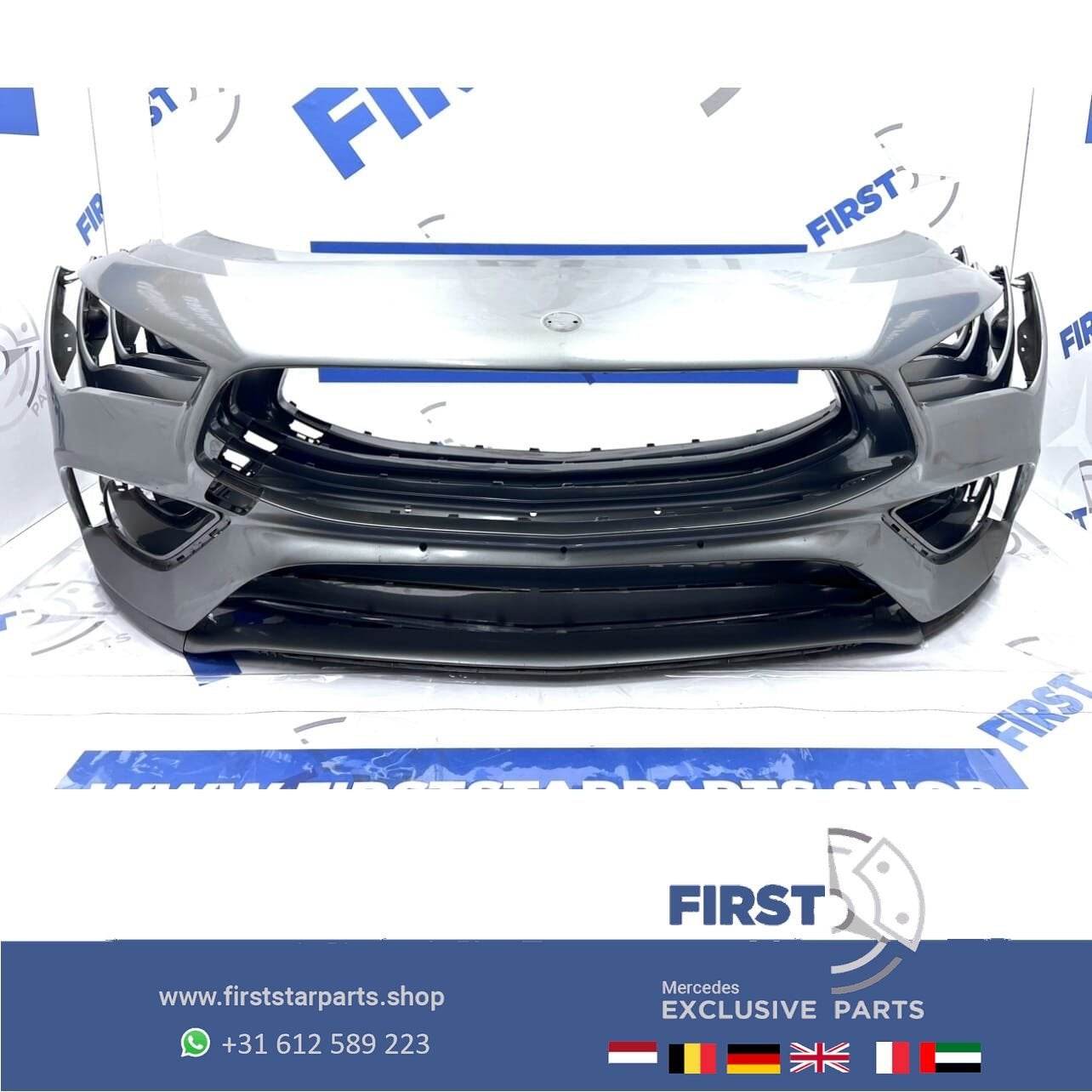 W118 BUMPER CLA AMG VOORBUMPER A1188853901 C118 ZWART WIT GR, Auto-onderdelen, Gebruikt, -, Voor, Ophalen of Verzenden