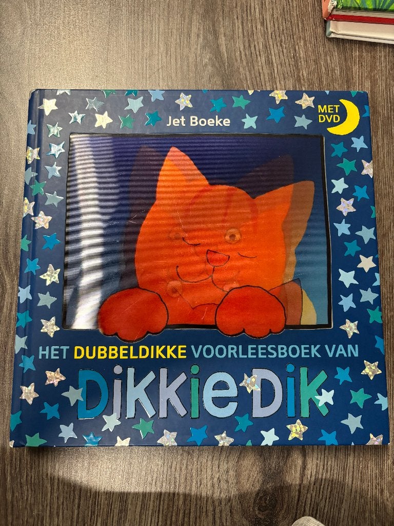Dikkie Dik dubbeldik voorleesboek +DVD, Ophalen of Verzenden, Gelezen, Voorleesboek