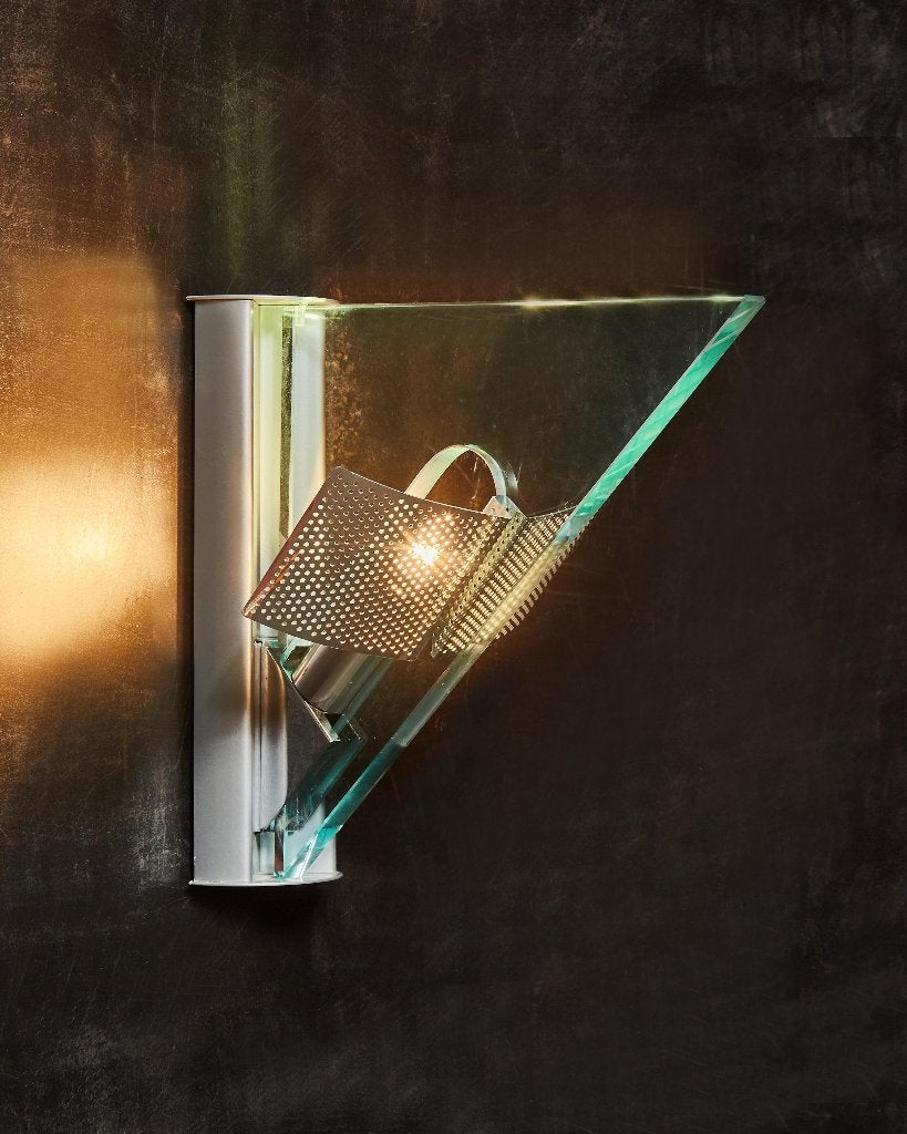Artemide 1984 | Applique Icaro door Carlo Forcolini, Huis en Inrichting, Glas, Ophalen of Verzenden, Zo goed als nieuw, Overige merken