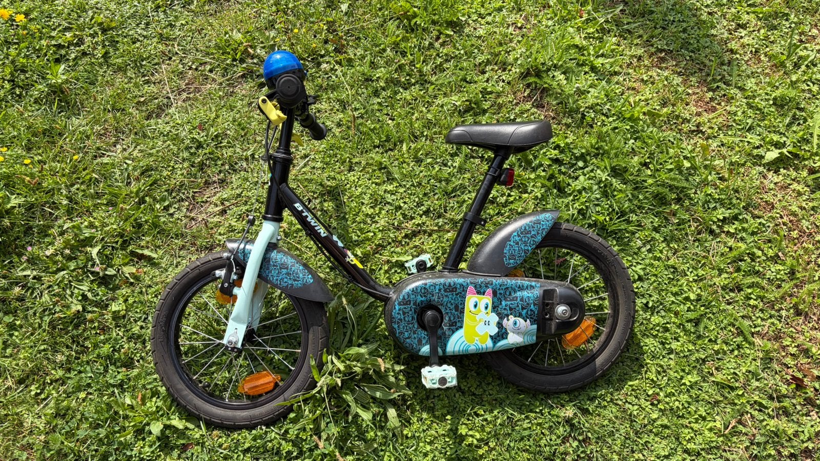 Kinderfiets btwin 14inch (jongen), Fietsen en Brommers, Ophalen, Gebruikt, Minder dan 16 inch, Zijwieltjes