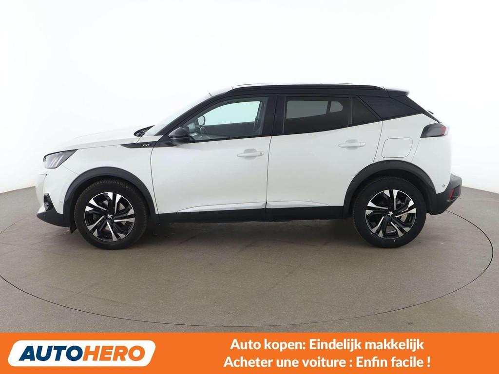 Peugeot 2008 1.5 Blue-HDi GT (bj 2021, automaat), Auto's, Peugeot, Euro 6, Wit, Leder, 96 kW