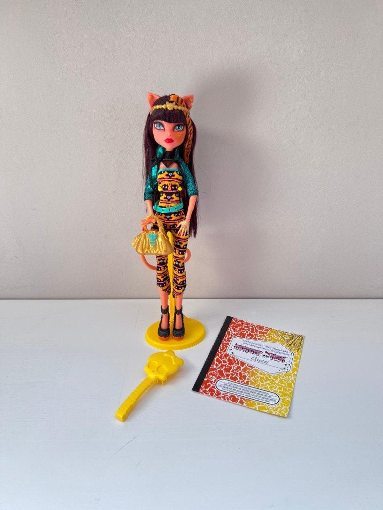 Monster High G1 Cleolei Freaky Fusion - volledige pop, Verzamelen, Ophalen of Verzenden, Gebruikt, Fashion Doll
