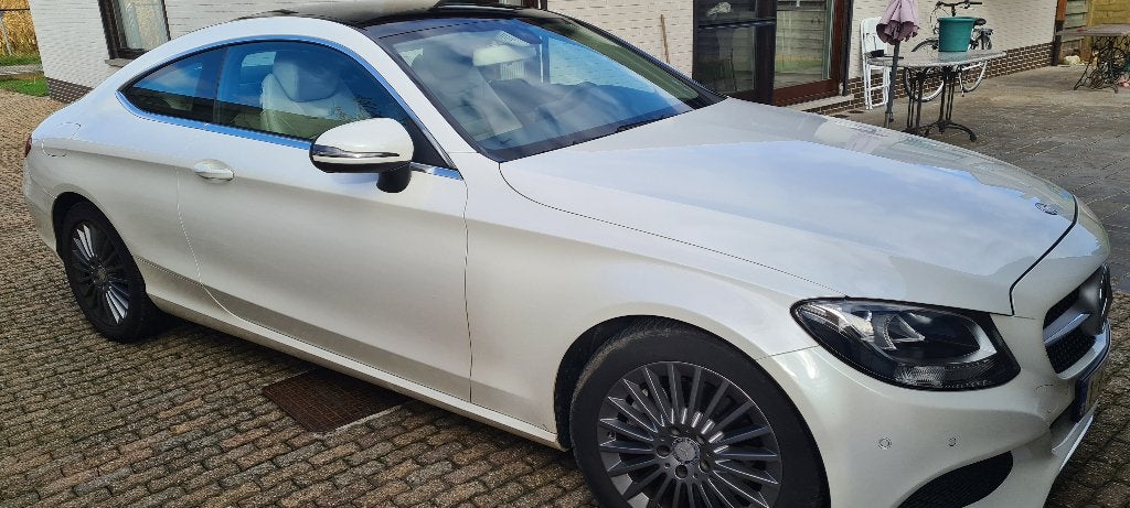 Mercedes C Coupe, Auto's, Automaat, Achterwielaandrijving, Lederen bekleding, 1143 cc