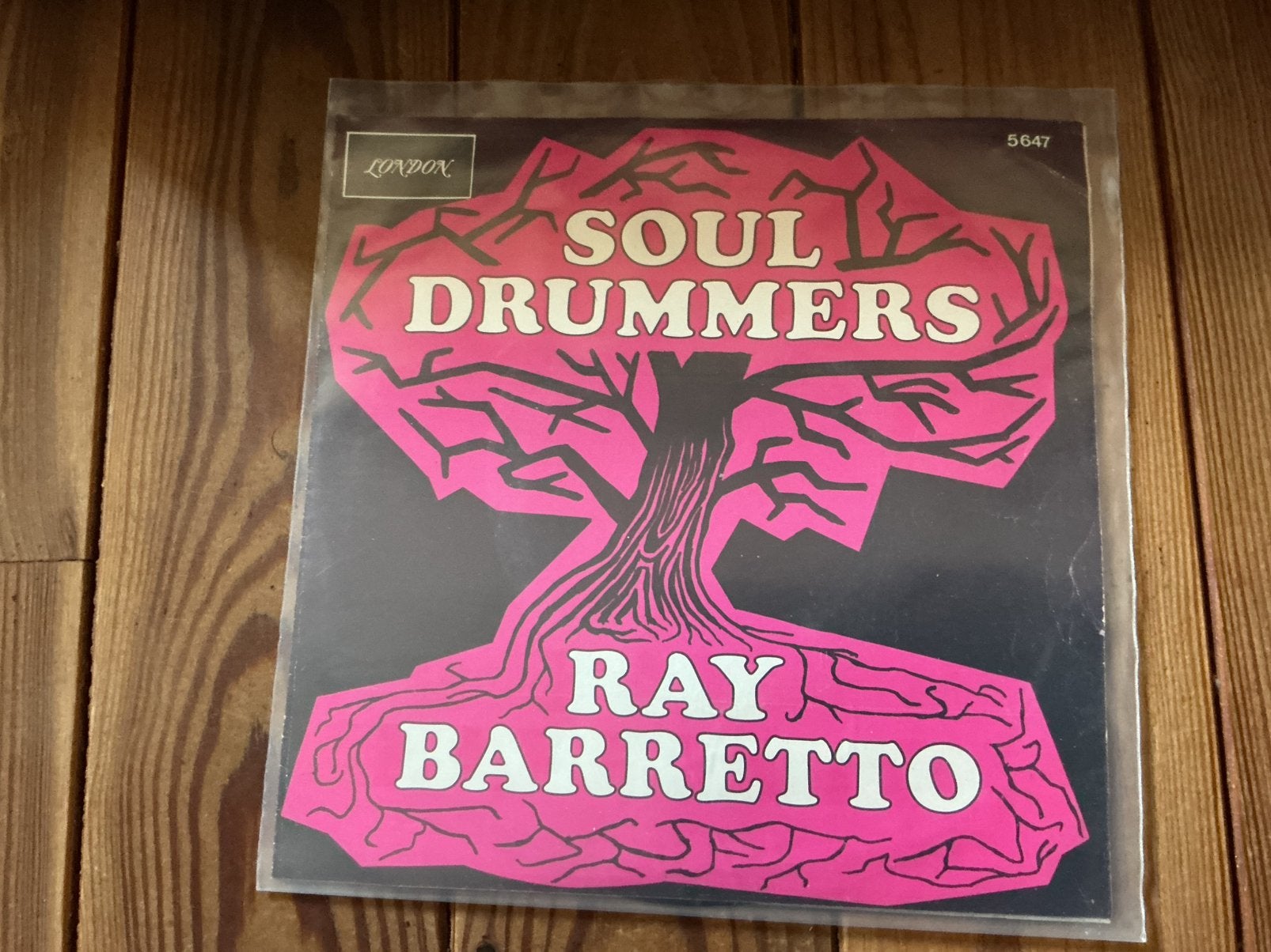 7” Ray Baretto - soul drummer(s), Ophalen of Verzenden, Gebruikt