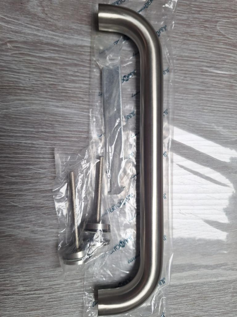 Tirant de porte inox 300mm bertomani, Bricolage & Construction, Enlèvement, Neuf, Inox, Loquet ou Poignée