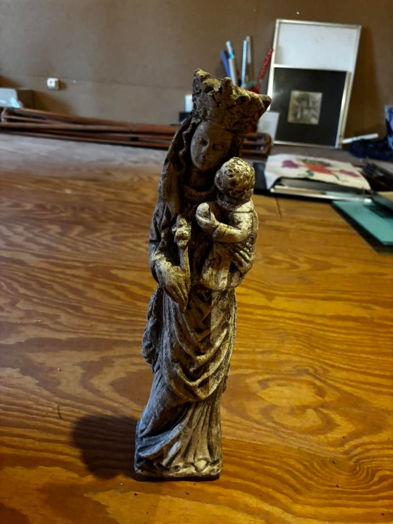 Maria met kind beeldje – religieuze decoratie/ Madonna beeld, Antiek en Kunst, Antiek | Religieuze voorwerpen, Ophalen