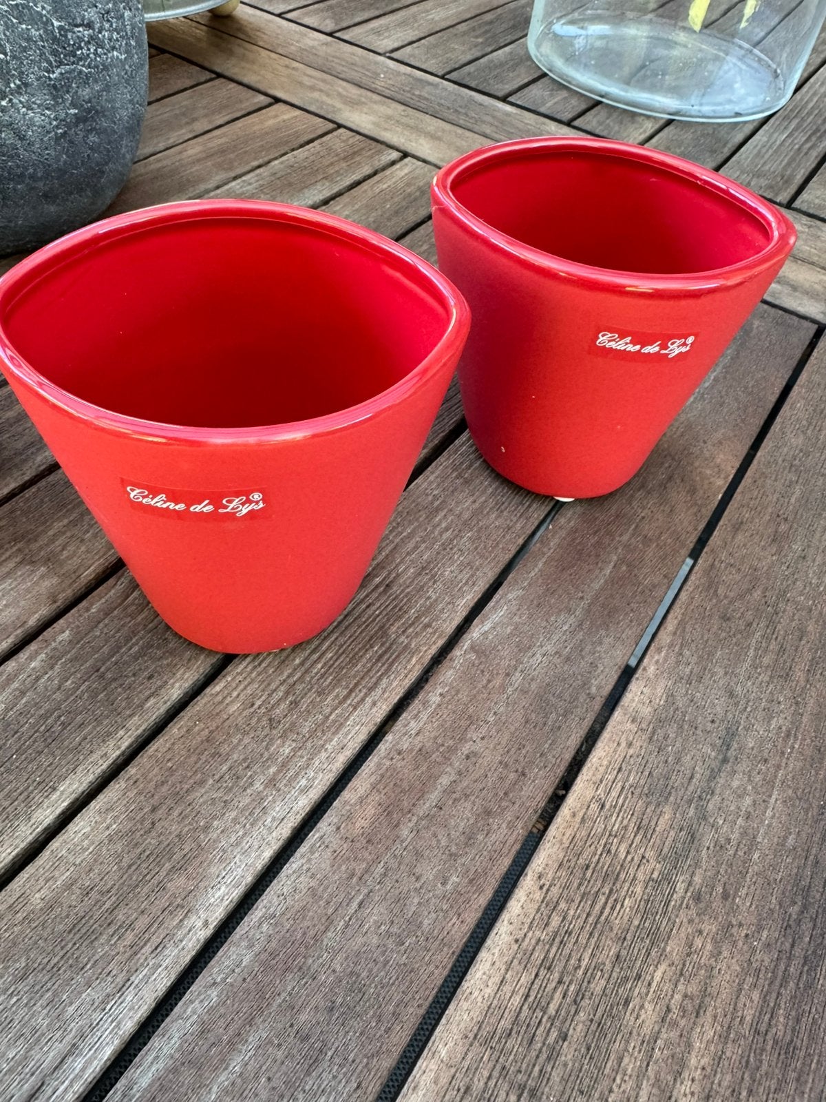 Pots de fleurs ensemble 5€, Jardin & Terrasse, Enlèvement ou Envoi, Utilisé, Pierre, Intérieur