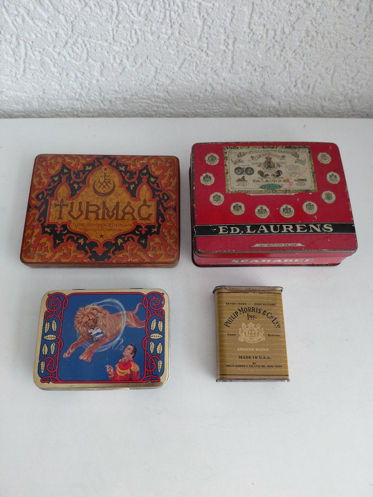 4 sigaren/sigaretten doosjes, Collections, Articles de fumeurs, Briquets & Boîtes d'allumettes, Enlèvement ou Envoi