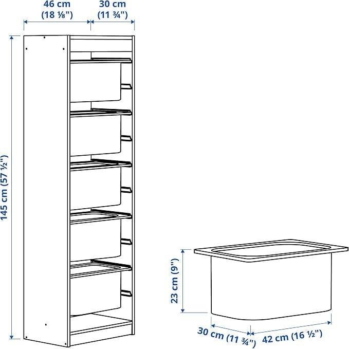 Armoire Combinaison de rangement avec boîtes Blanc/rose, Enlèvement ou Envoi, Utilisé