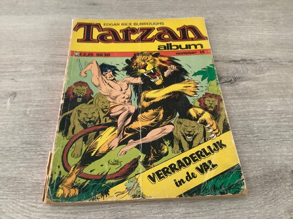 Tarzan comic strip: Verraderlijk in de val (1974), Europa, Ophalen of Verzenden, Edgar Rice Burroughs, Gelezen