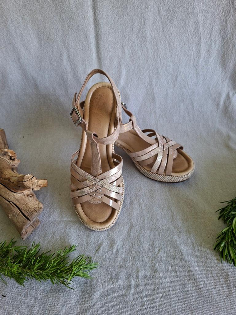 Gabor comfort sandalen met hak, Gabor, Zo goed als nieuw, Roze, Sandalen of Muiltjes