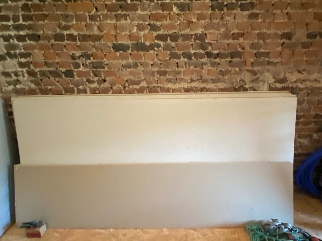 8 Plaques de plâtre 250 x 120 cm, Ophalen, Zo goed als nieuw, Overige materialen, Minder dan 20 mm