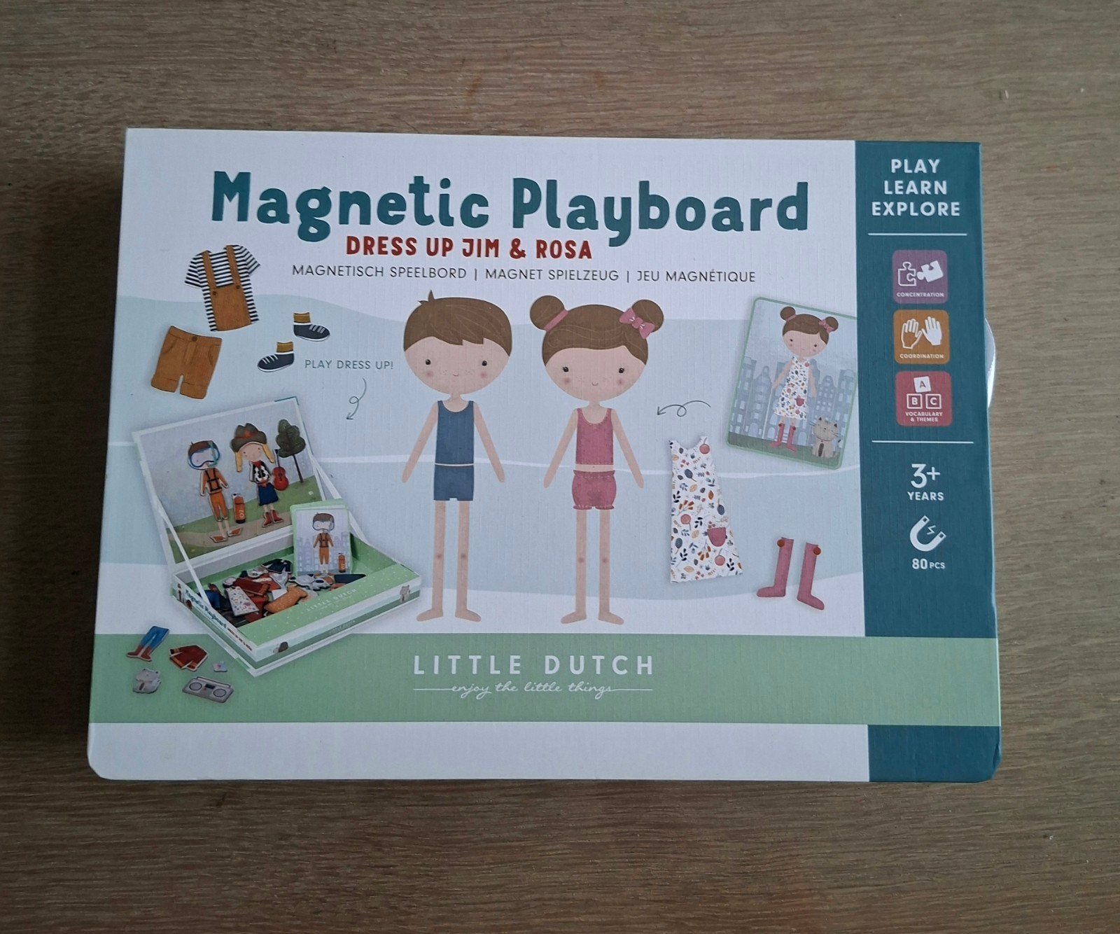 Little Dutch Magnetisch speelbord Dress up Jim & Rosa, Kinderen en Baby's, Ophalen of Verzenden