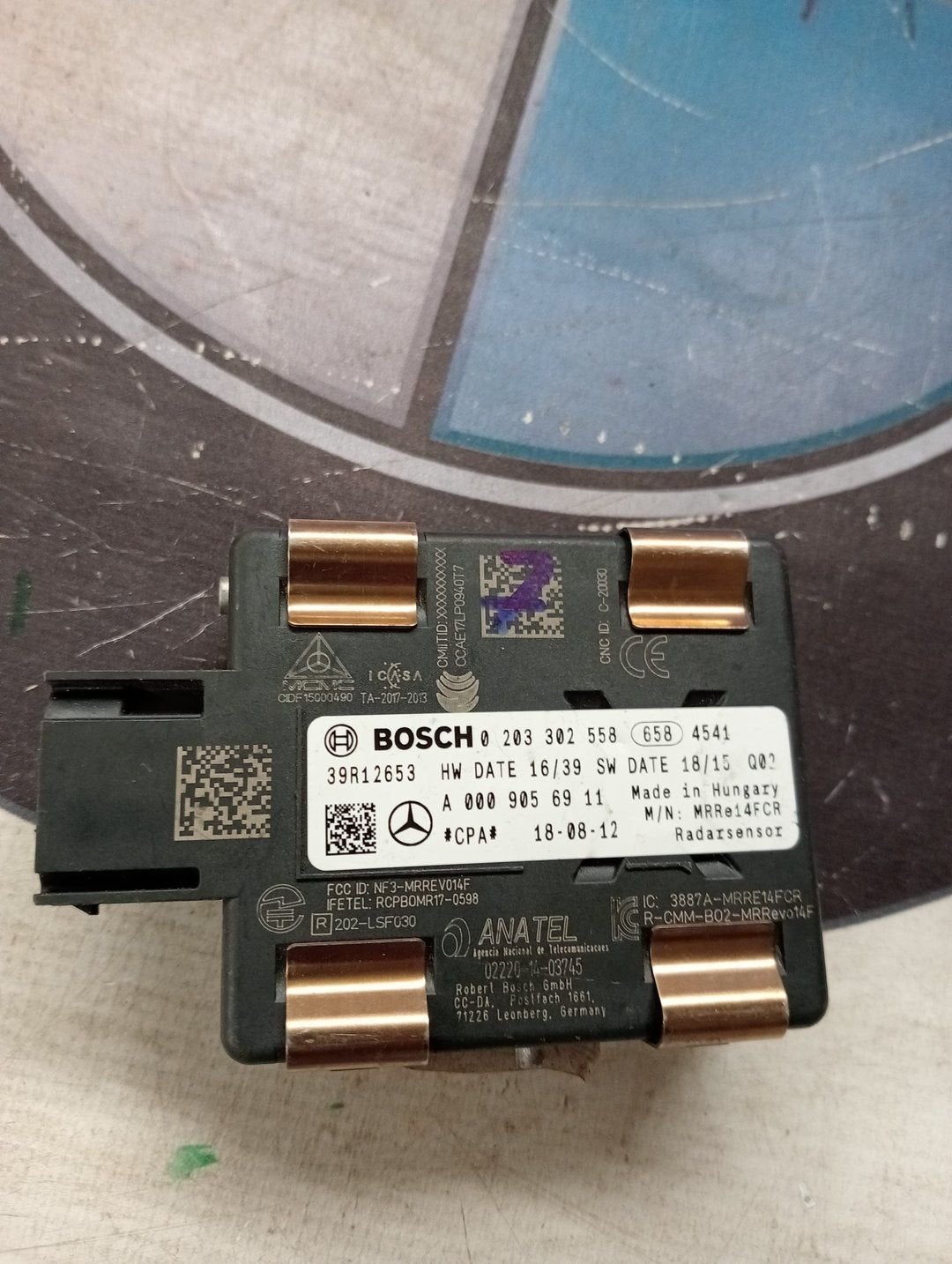 Mercedes W117 W205 A0009056911 Radar Sensor Acc, Utilisé, -, -, Enlèvement ou Envoi