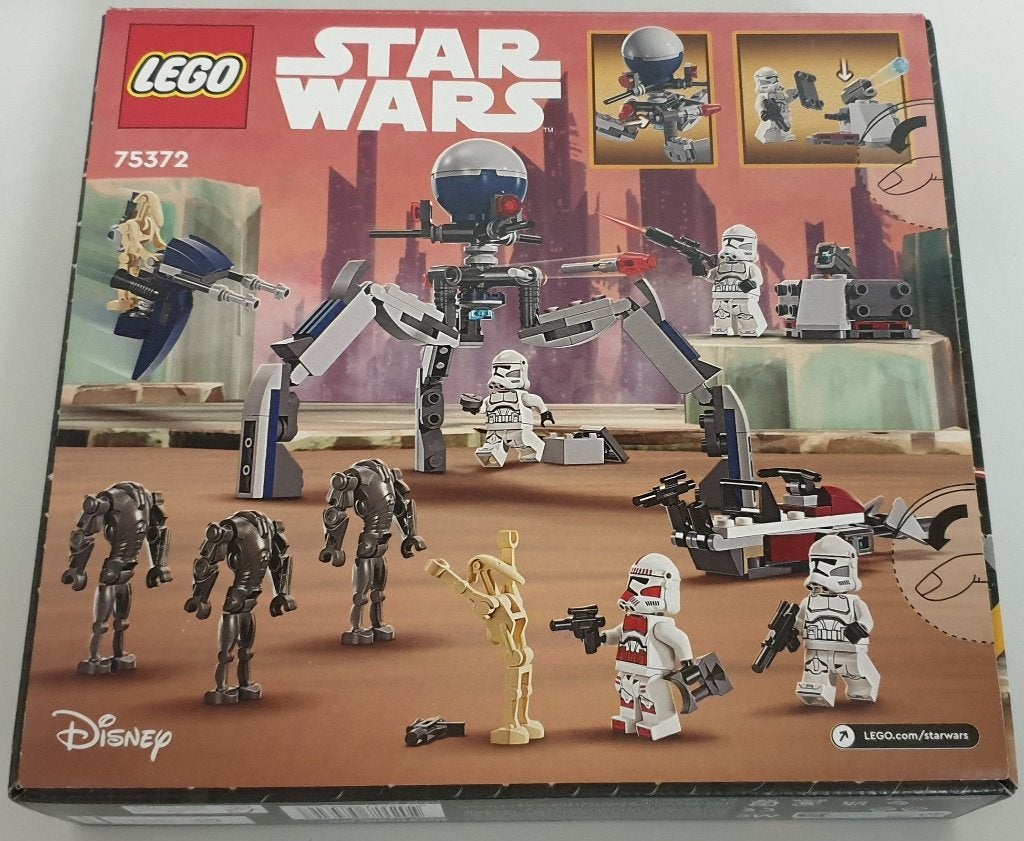 LEGO 75372 Clone Trooper & Battle Droid – Battle Pack - NEUF, Neuf, Lego, Ensemble complet, Pièces supplémentaires incluses