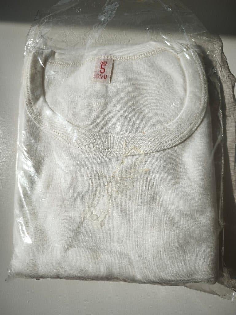ABL wit leger t-shirt ABL CVD - Maat 5 100% katoen, Enlèvement, Armée de terre, Vêtements ou Chaussures