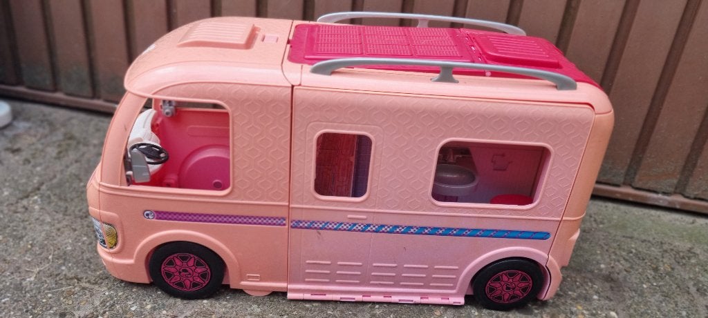 Barbie bus, Ophalen, Gebruikt, Barbie