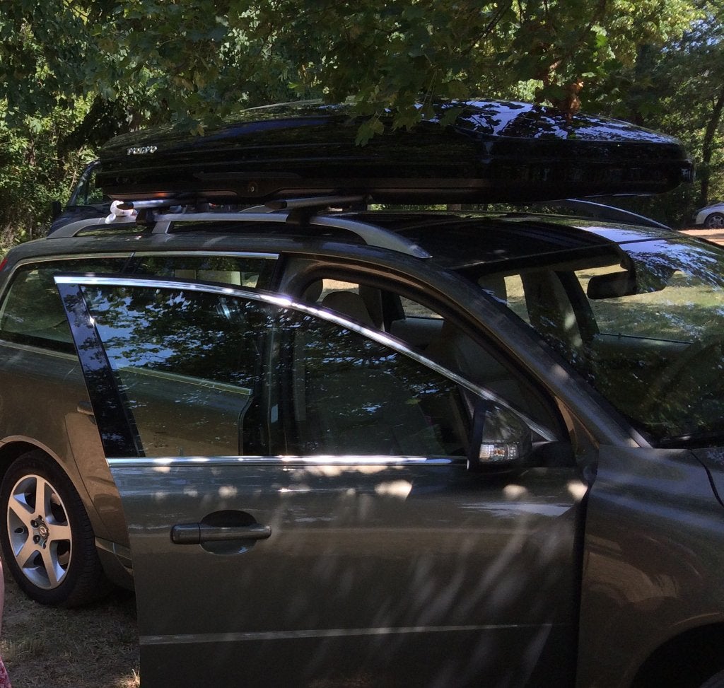 Dakkoffer VOLVO Space design 520 / Thule dynamic 900 Black, Auto diversen, Dakkoffers, Ophalen, Zo goed als nieuw