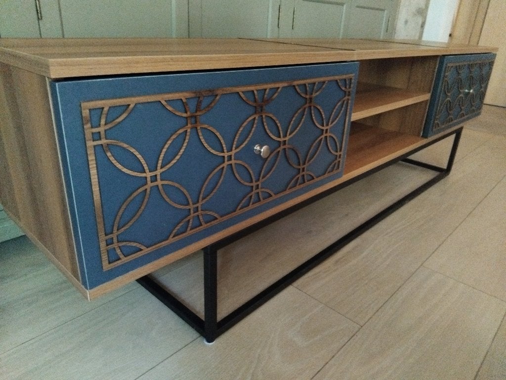 tv meubel in speciaal ontwerp 180 cm, Huis en Inrichting, Ophalen, Gebruikt