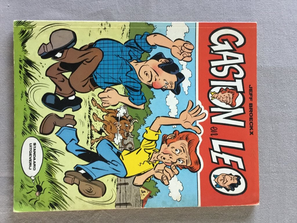 Strip Gaston en Leo, Eén stripboek, Jeff Broeckx, Ophalen, Gelezen