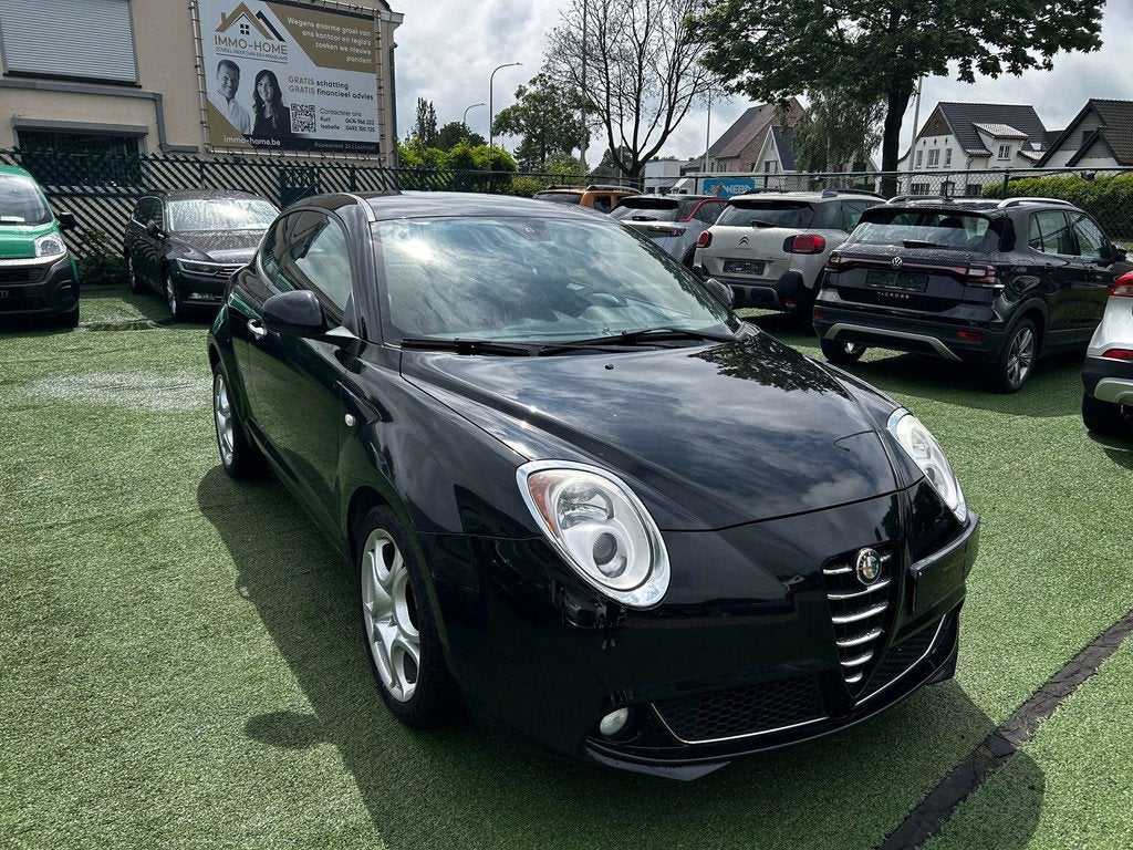 Alfa Romeo MiTo 1.4i Multi Air Progression°105PK°LEDER°A/, Auto's, Voorwielaandrijving, Gebruikt, 4 cilinders, Zwart