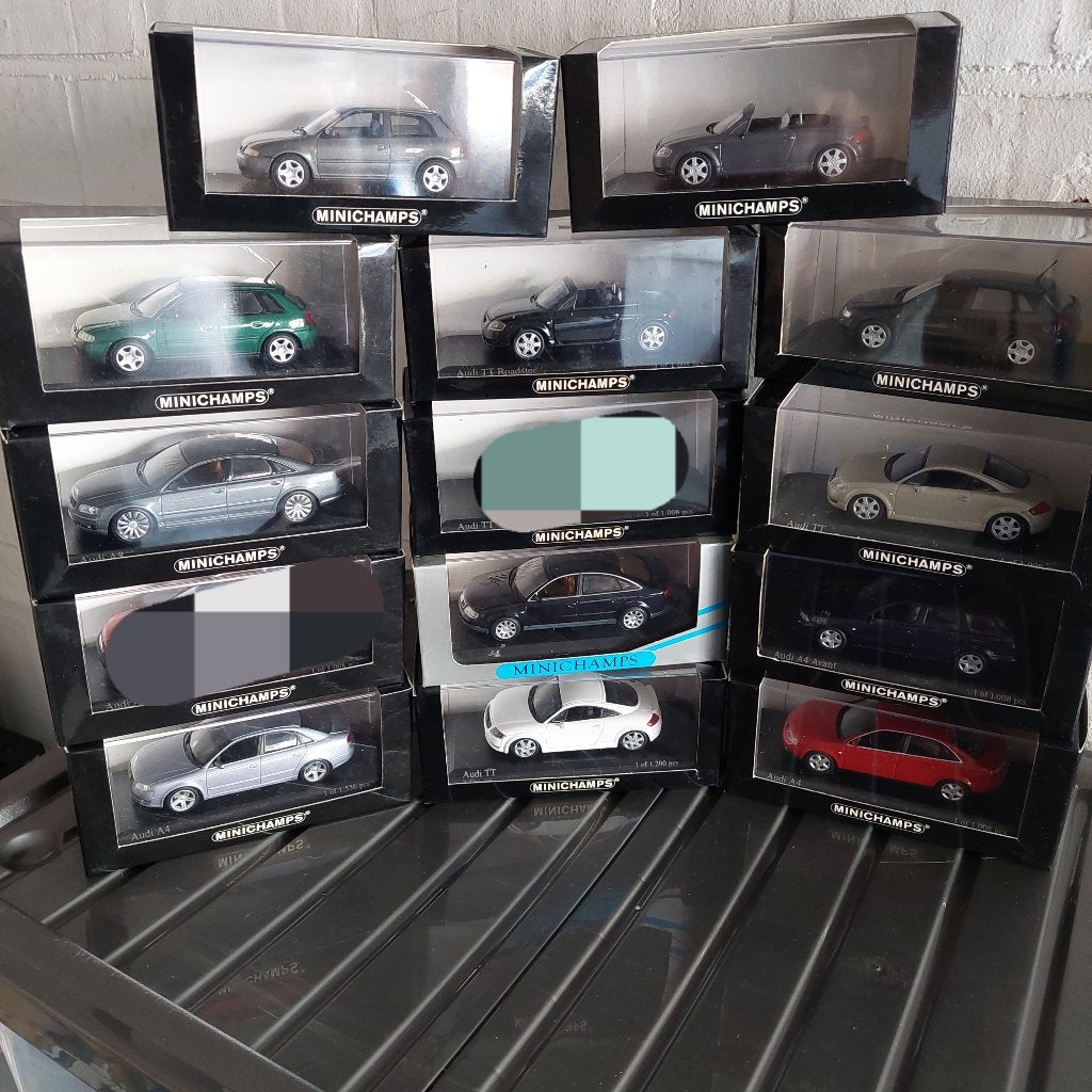 1/43 MINICHAMPS   AUDI, Ophalen of Verzenden, Zo goed als nieuw, Auto, MiniChamps