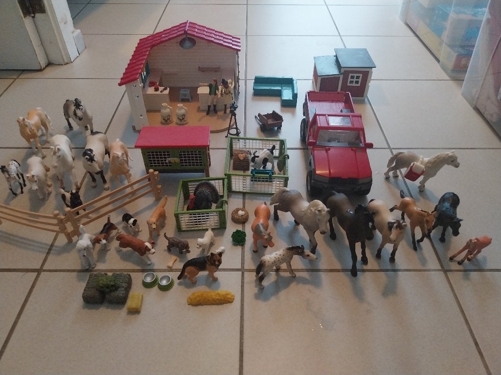 Gros lot de schleich, Enlèvement, Utilisé