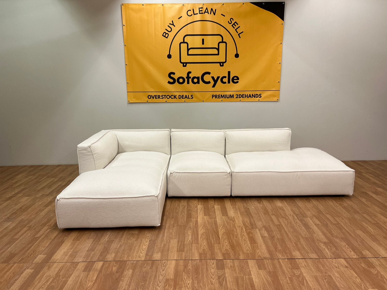 Nouvelle chaise d'angle modulaire NV Fashion -Overstock Deal, Neuf, Enlèvement ou Envoi, SofaCycle, Tissus