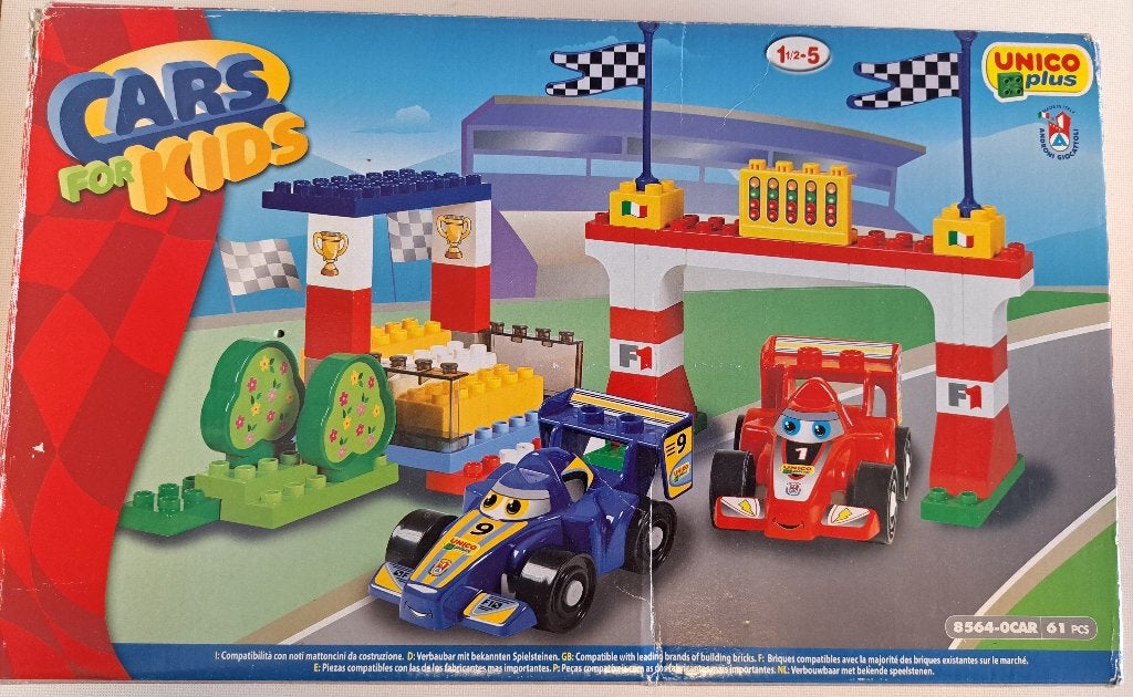 Namaak lego Cars voor kids Unico Plus  F1 Autodrom, Kinderen en Baby's, Ophalen