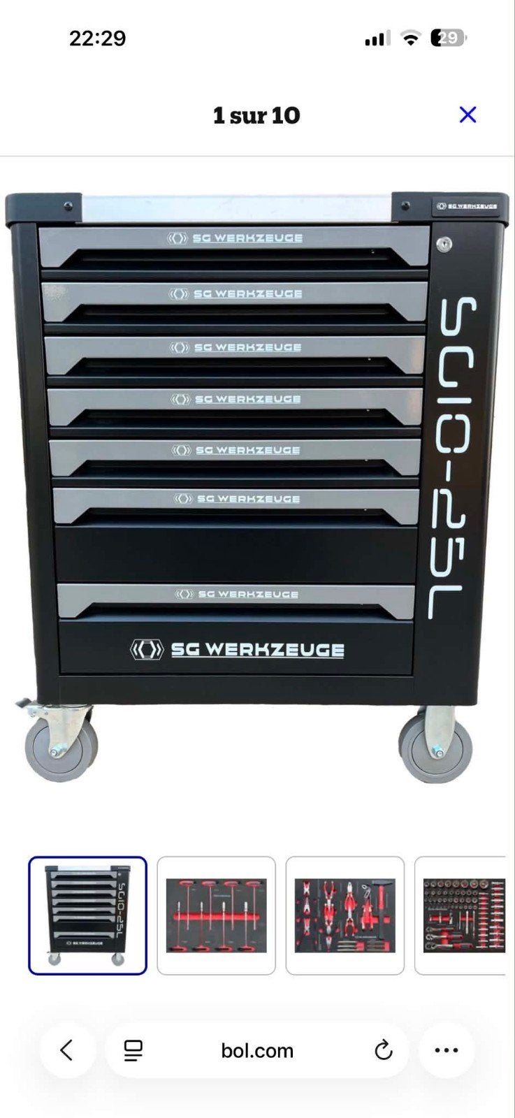 Servante complète professionnel, Autos : Divers, Outils de voiture