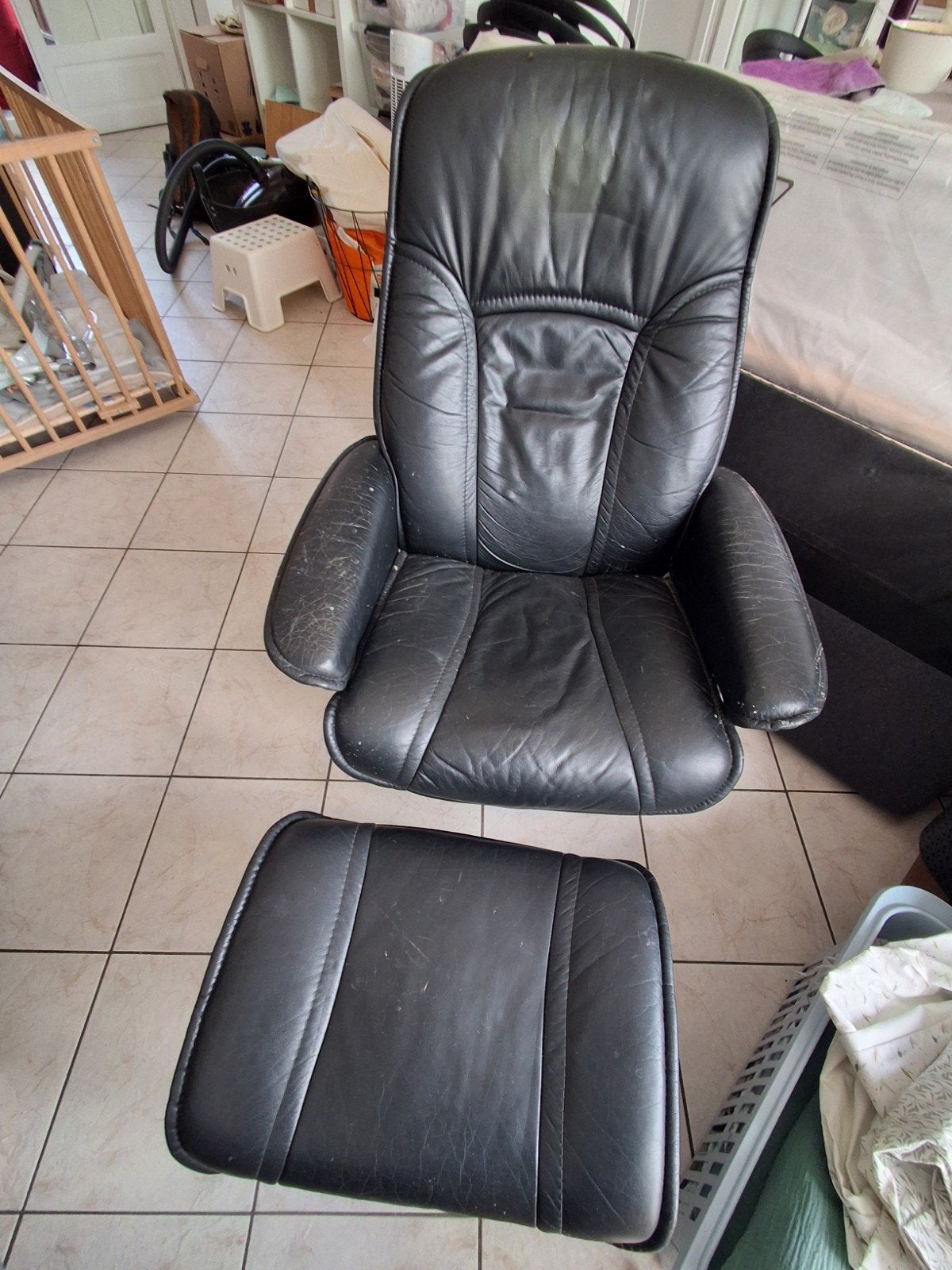 Fauteuil Stressless avec repose-pieds, Maison & Meubles, Enlèvement