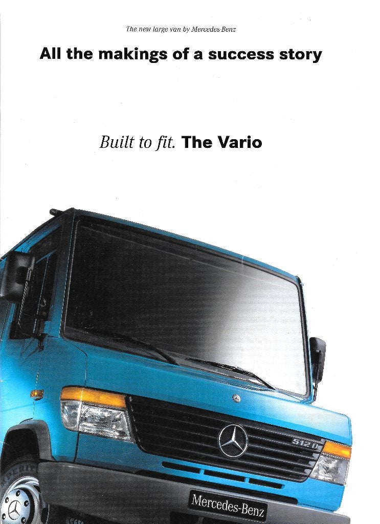MERCEDES VARIO, Livres, Autos | Brochures & Magazines, Enlèvement ou Envoi, Comme neuf, Mercedes