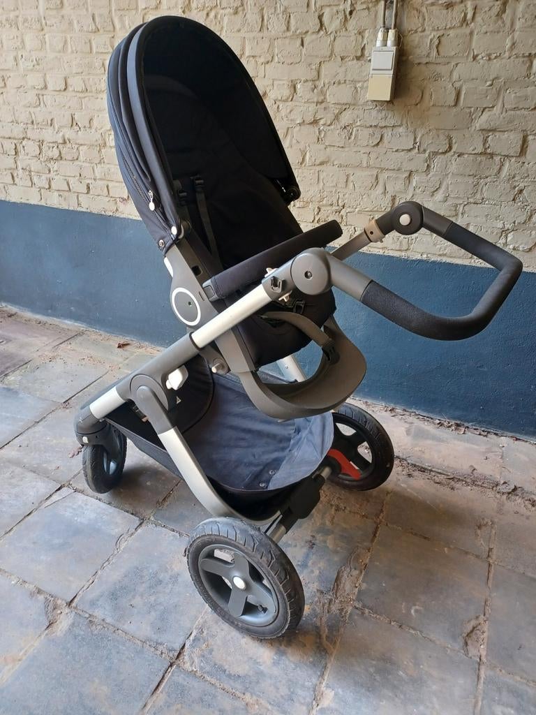 Stokke Trailz Explorer buggy met volledig toebehoren, Gebruikt, Verstelbare duwstang, Ophalen, Kinderwagen