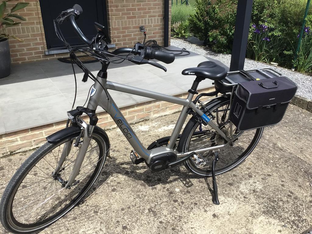 Elektrische heren fiets, Fietsen en Brommers, Versnellingen, Zo goed als nieuw, Trommelrem, Ophalen