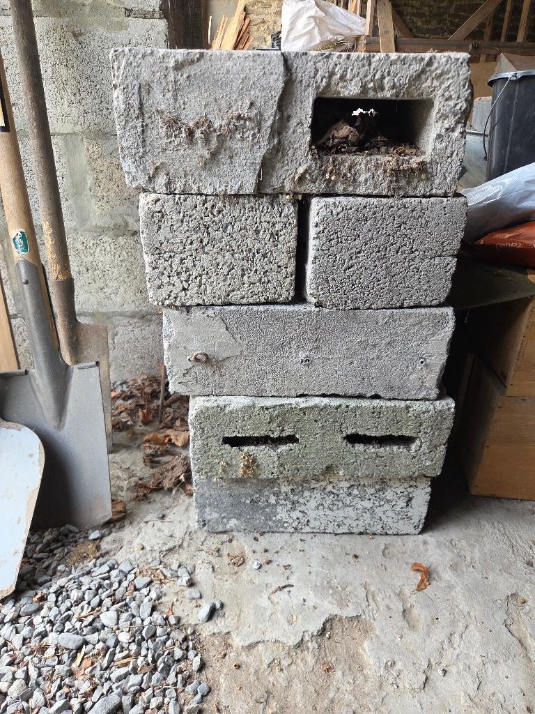 10 Parpaing béton, Enlèvement, Utilisé, Béton, Autres types