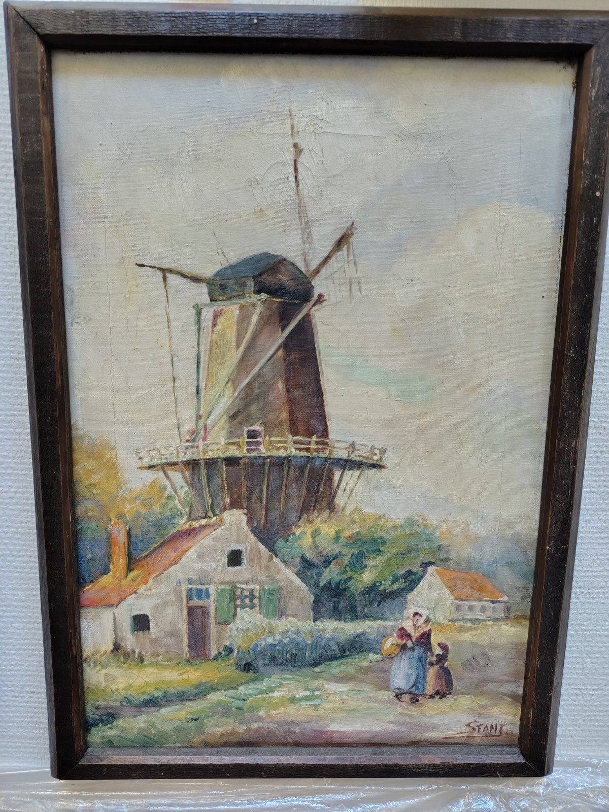 Schilderwerk Maurice Vander Meeren Tielt, Antiek en Kunst, Kunst | Schilderijen | Klassiek, Ophalen of Verzenden, Gesigneerd