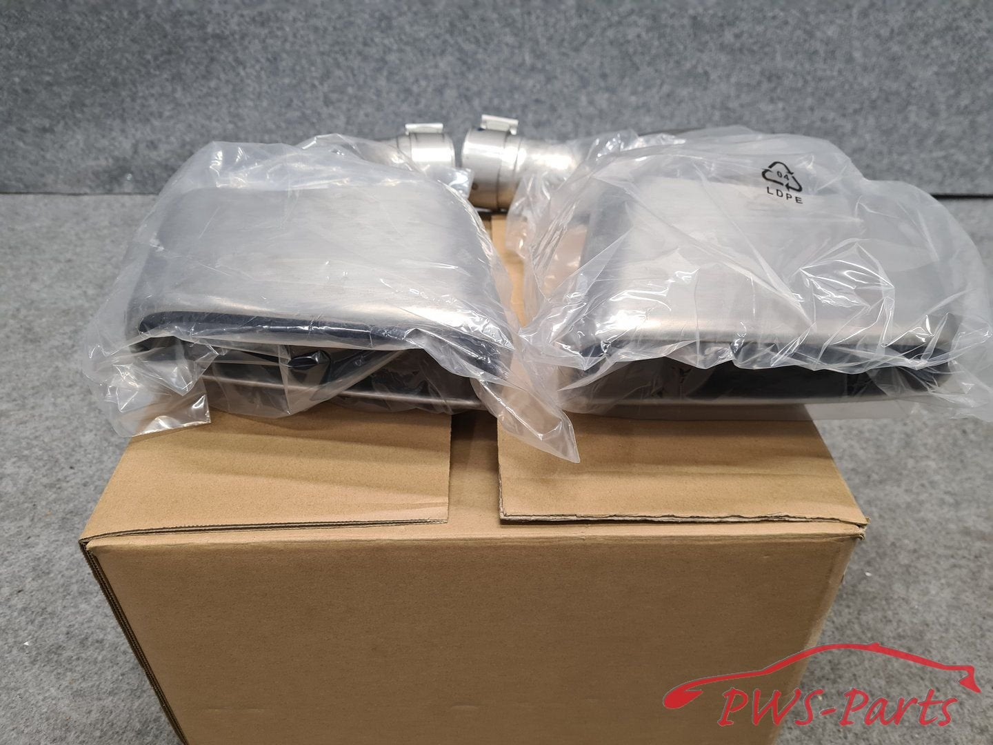PORSCHE CAYENNE 9Y 9Y0 UITLAAT SIERSTUK SET ORIGINEEL NIEUW, -, Utilisé, -, -