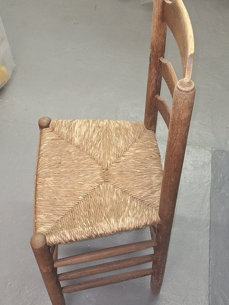 chaises béguines à vendre, Brun, Enlèvement, Bois, Chaises bois  avec siège en paille