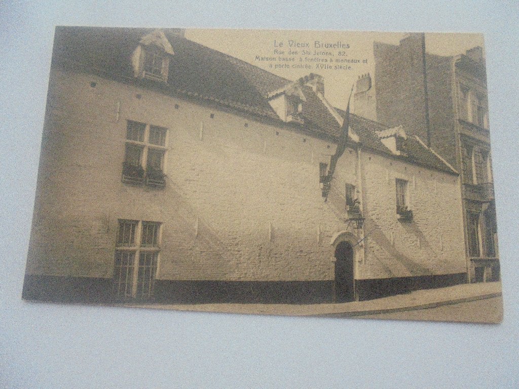 le vieux bruxelles- rue des six jetons 82, Envoi, Avant 1920, Non affranchie, Bruxelles (Capitale)