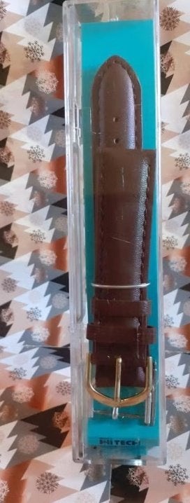 bracelet montre brun vachette et nubuck neuf (mod 2) 20mm, Enlèvement ou Envoi, Neuf