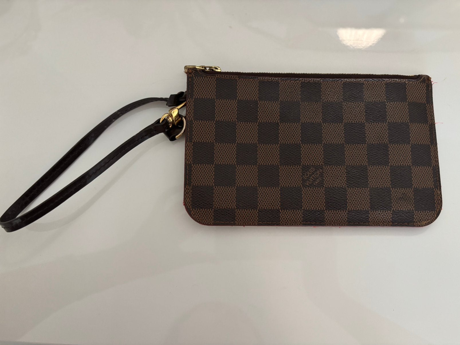 Louis Vuitton Neverfull – Pochette Damier, Autres marques, Cuir, Autres couleurs, Comme neuf