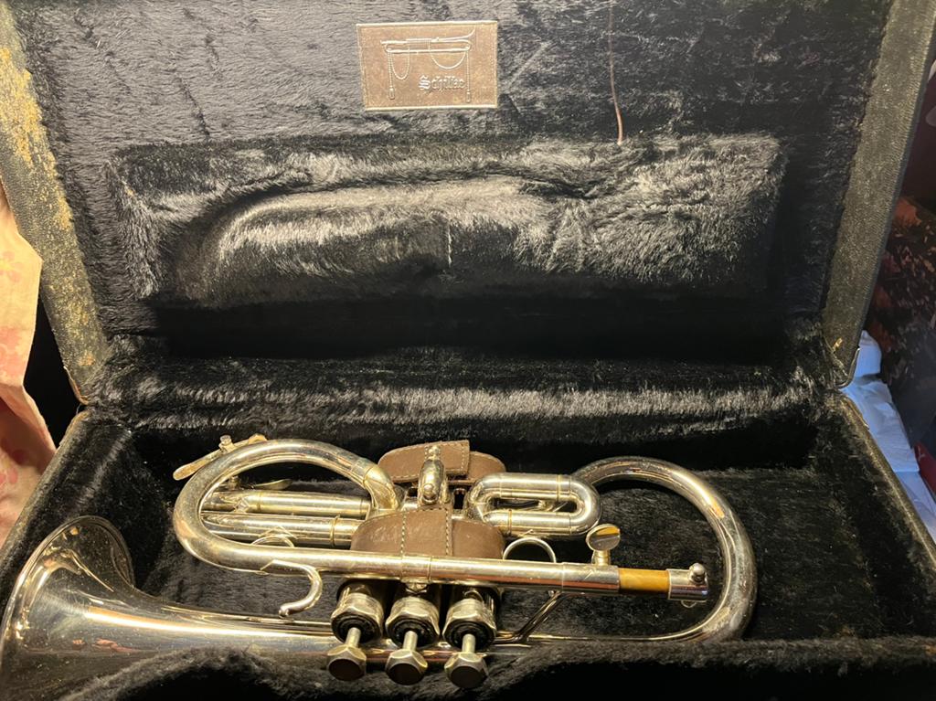 Trompet, Muziek en Instrumenten, Ophalen, Zo goed als nieuw