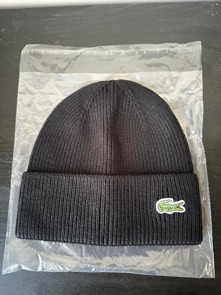 Bonnet lacoste noir taille unique, Kleding | Heren, Mutsen, Sjaals en Handschoenen, Ophalen of Verzenden, Nieuw, Muts