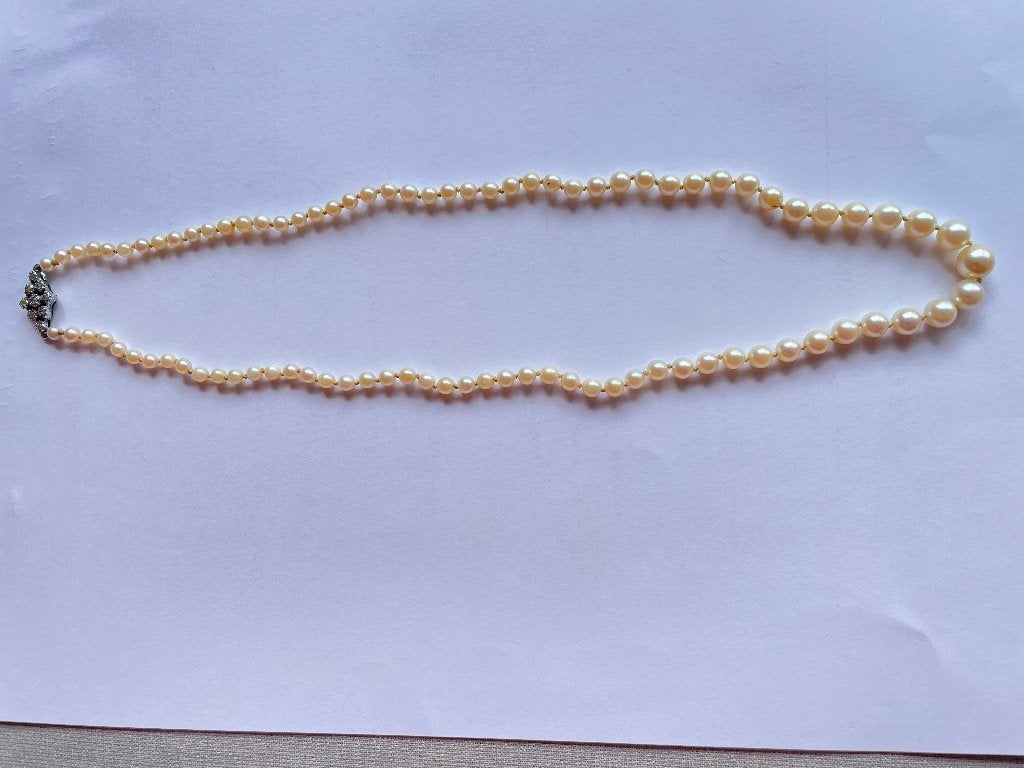 COLLIER EN PERLES FINES VÉRITABLES., Enlèvement ou Envoi