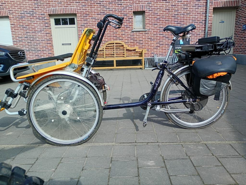 Elektrische rolstoel fiets, Ophalen