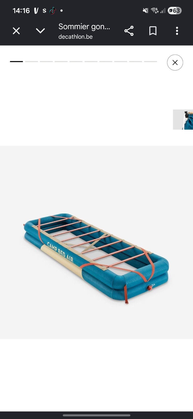 Sommeil gonflable pour mettre matelas, Caravanes & Camping, Matelas pneumatiques, Enlèvement