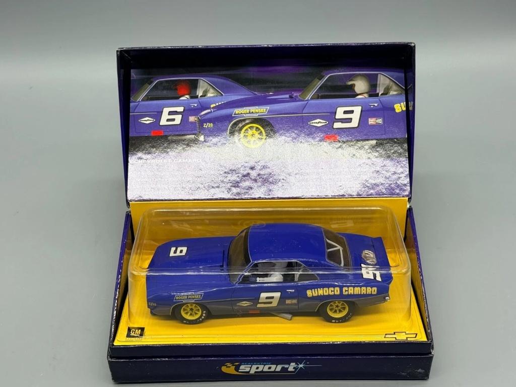 1:32 Scalextric C2399 Chevrolet Camaro 1969 #9 Penske Sunoco, Hobby en Vrije tijd, Modelauto's | 1:32, Ophalen of Verzenden, Gebruikt