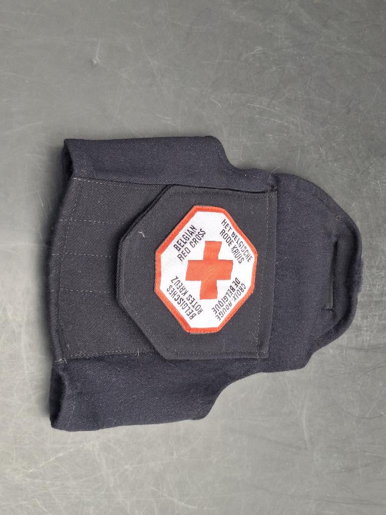 oude zwarte penhouder Belgisch Rode kruis 1980 met klep, Ophalen of Verzenden, Overige soorten, Kleding of Schoenen