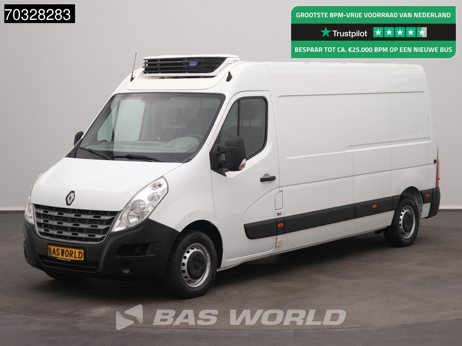 Renault Master 125PK Koelwagen L3H2 Carrier Xarios 350 230v, Autos, Euro 5, Entreprise, 3 places, 2500 kg